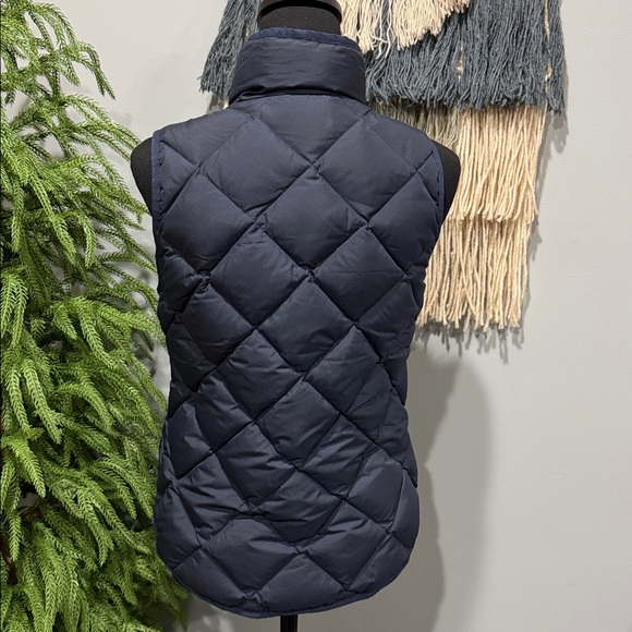 J. Crew Dark Blue Quilted Down Vest Size XS - Picture 5 of 12